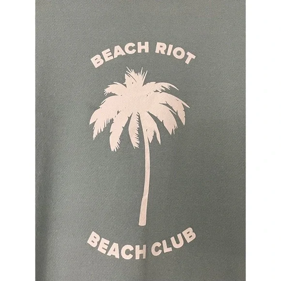 Beach Riot Beach Club Palm Tree Pullover Sweatshirt Size Medium - Picture 4 of 5